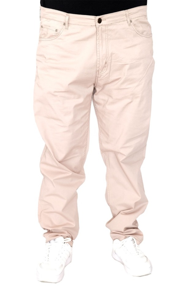 Fashion XL Large Size Trousers Linen 5Cep Milano Classic 20902 Beige