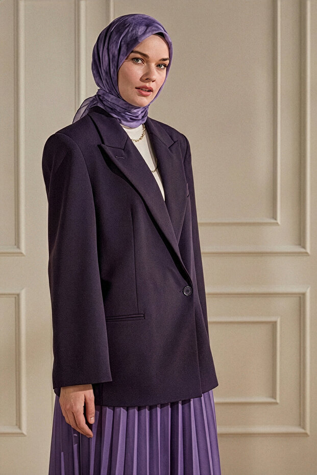 وشاح كراش بنمط السحابة الأرجوانية - 1