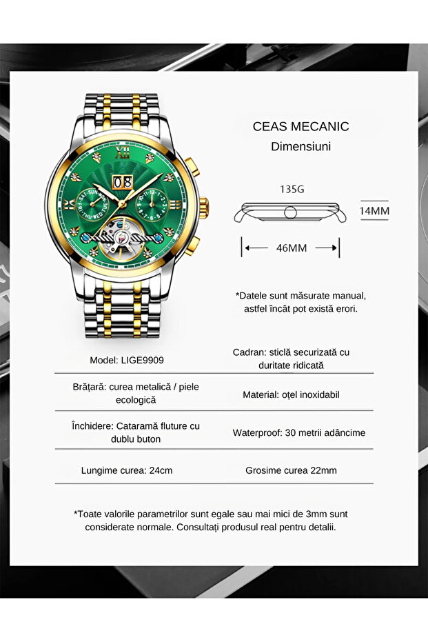 Men's Automatic Mechanical Watch - 8