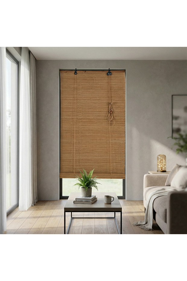 Stor Perde Ahşap Gör Bambu Kahve - 4