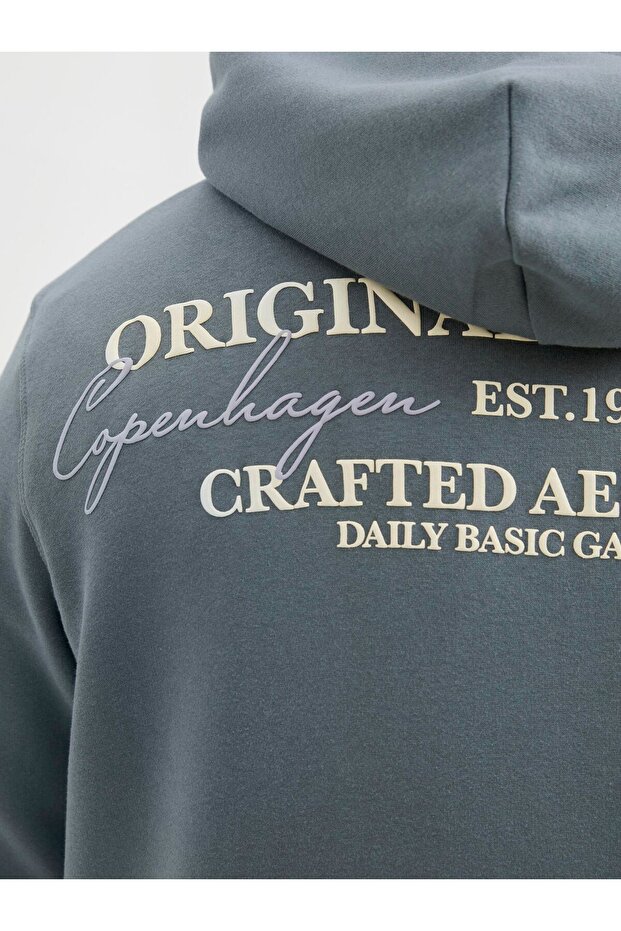 Kapuzenpullover Plus Size Rückenprint Kapuzenpullover - 6