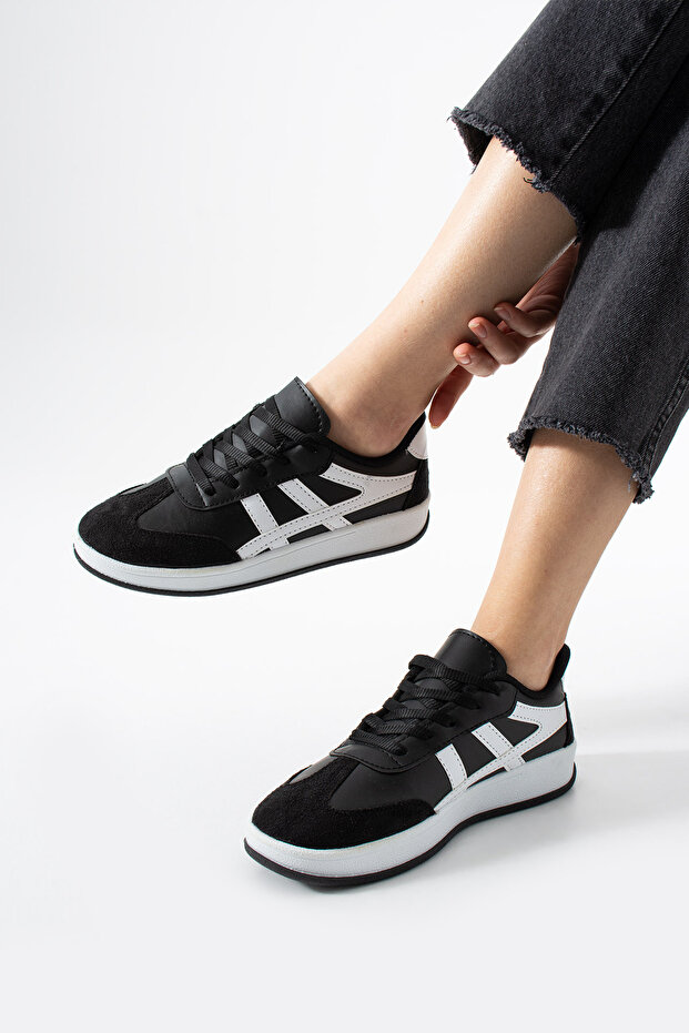 Siyah Sneaker Spor ayakkabı - 6