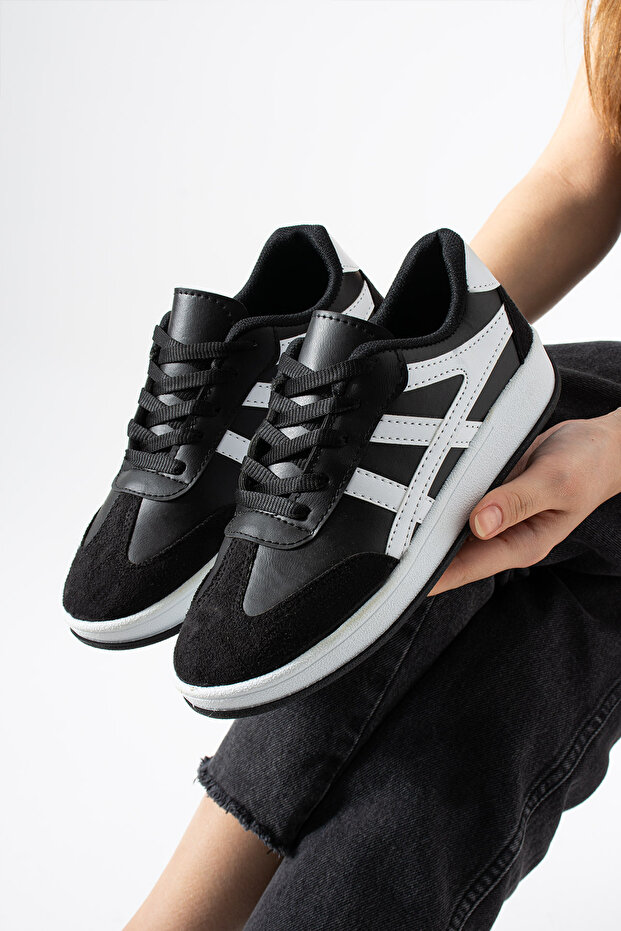 Siyah Sneaker Spor ayakkabı - 2