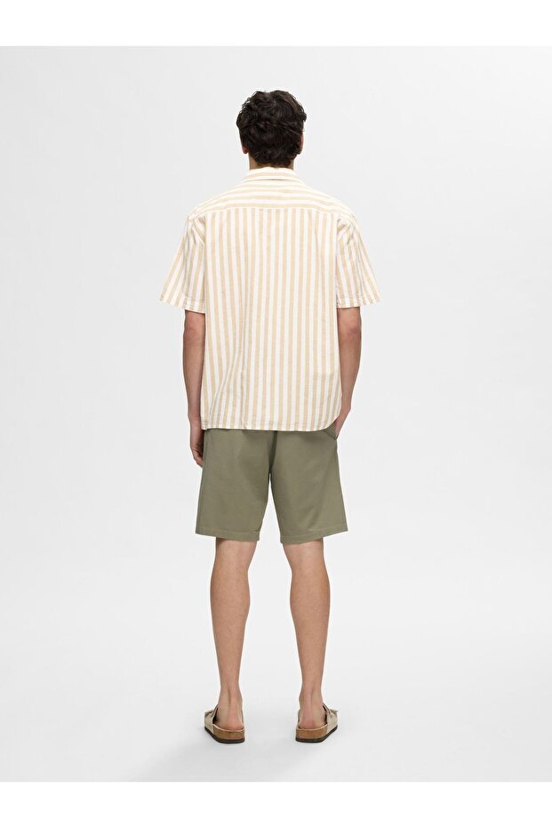 Kurzarmhemd Leinenmix - 3