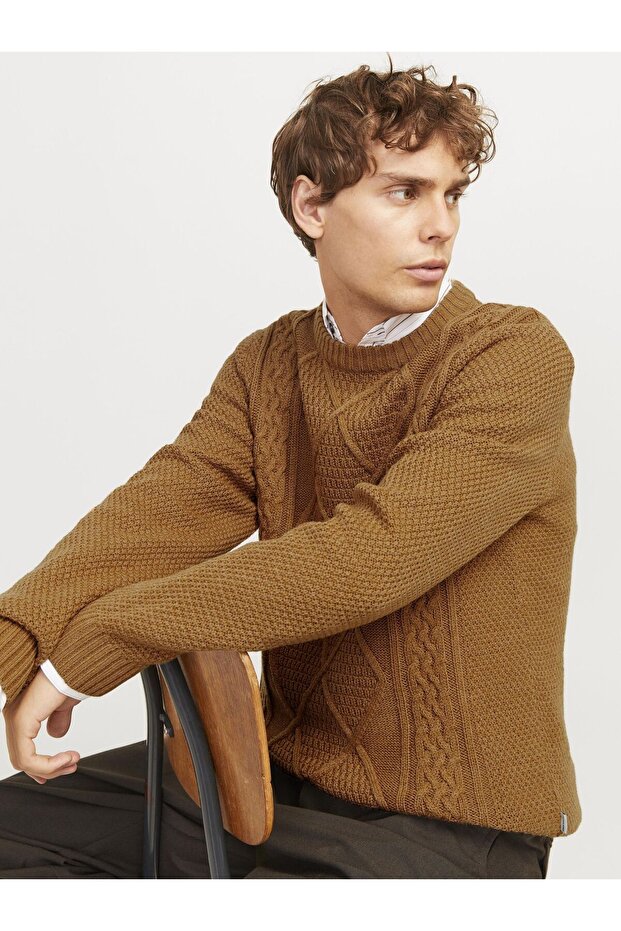 Strickpullover Einfarbig Strickpullover - 6