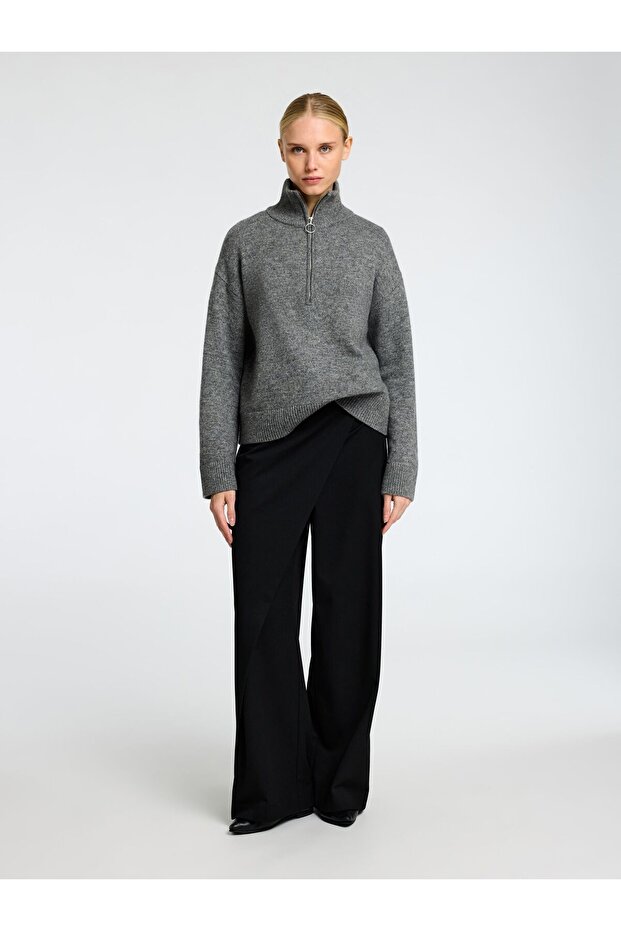 Half-zip Pullover Wollgemisch - 4