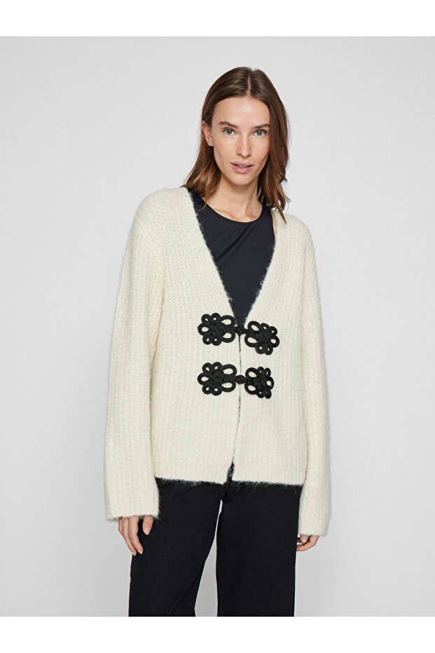Strickjacke V-Ausschnitt - 1