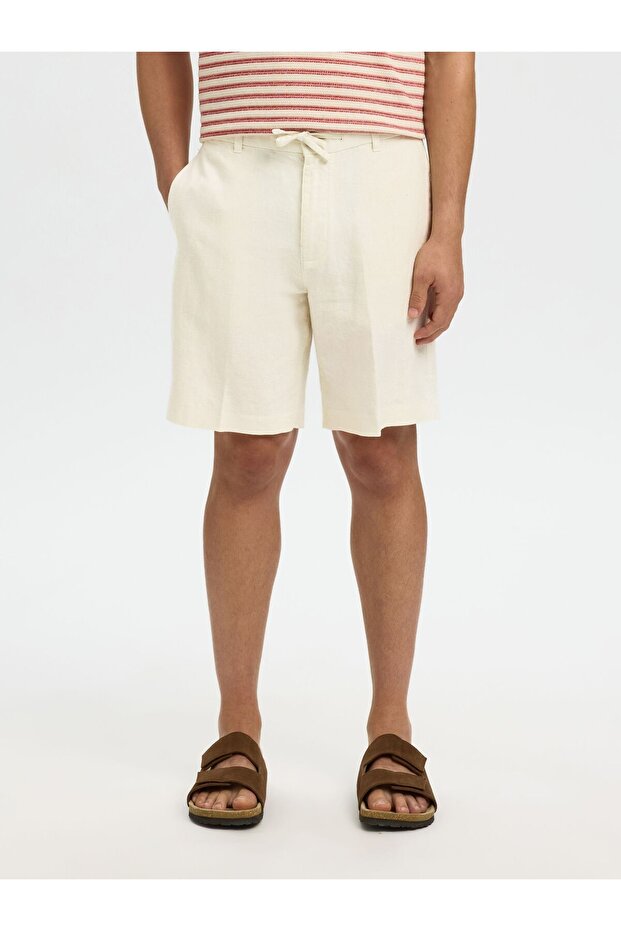 Shorts aus Leinengemisch Regular Fit - 1