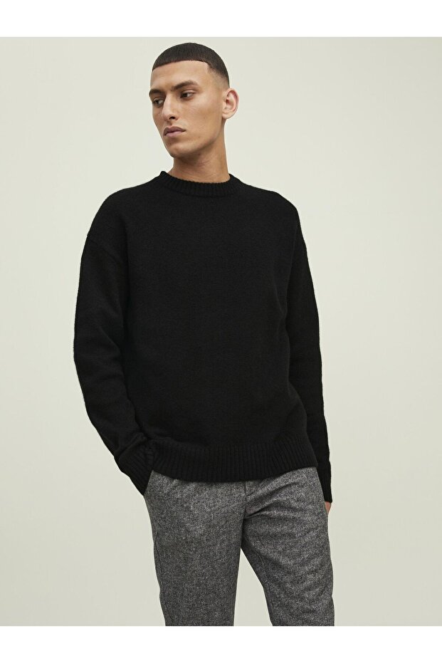 Strickpullover Einfarbig Strickpullover - 1