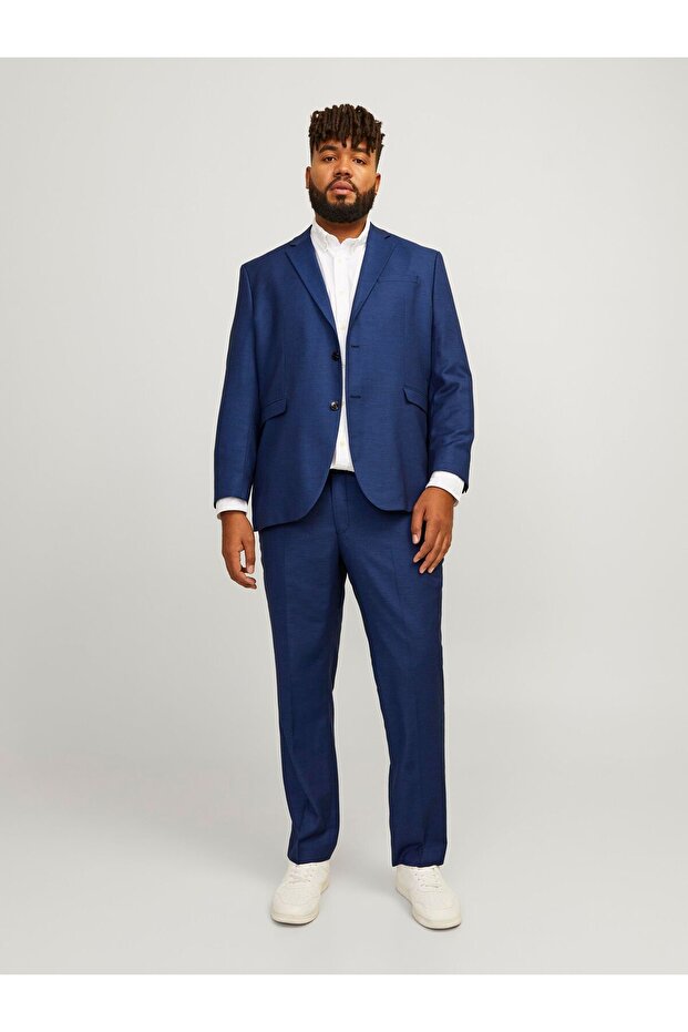 Klassischer Blazer Plus Size Regular Fit Blazer - 5