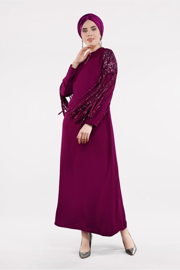 Payet Tassel Detailed Dress 4507