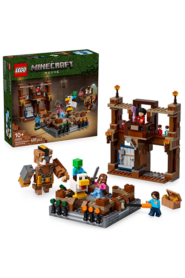 ® Minecraft® Woodland Mansion Fighting Ring Gamer Toy with Mob Figures 21272