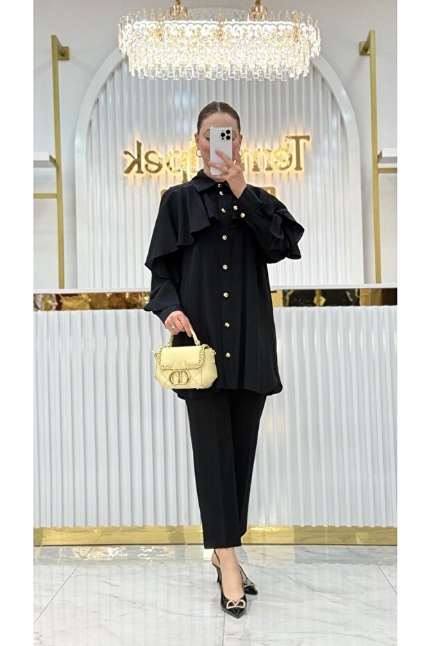 Önü Volanlı Gömlek - 1