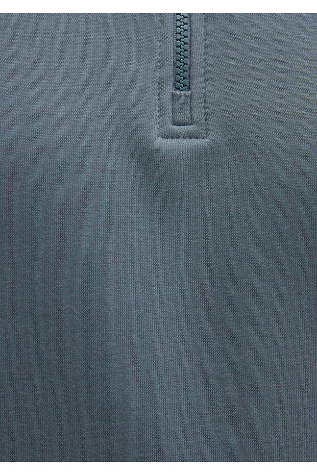 Yarı Fermuarlı Basic Sweatshirt 0S10278-80889 - 8