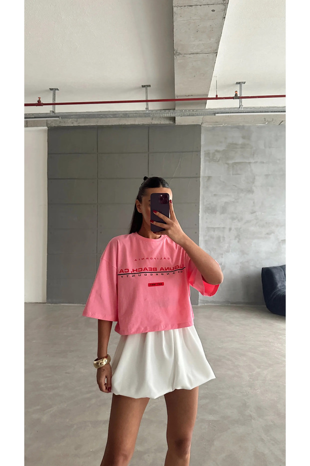 Laguna Beach Crop Basic - Pink - 4