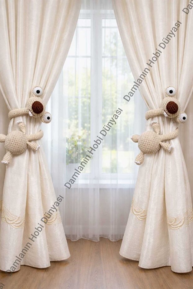 Amigurumi Sid 2li perde tutucu - 2