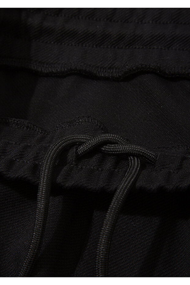 Siyah Örme Şort 0410314-900 - 7