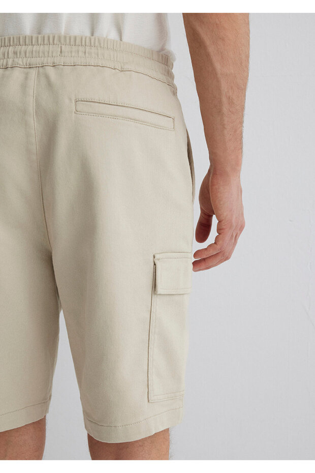 Bej Kargo Şort 0410107-70039 - 8