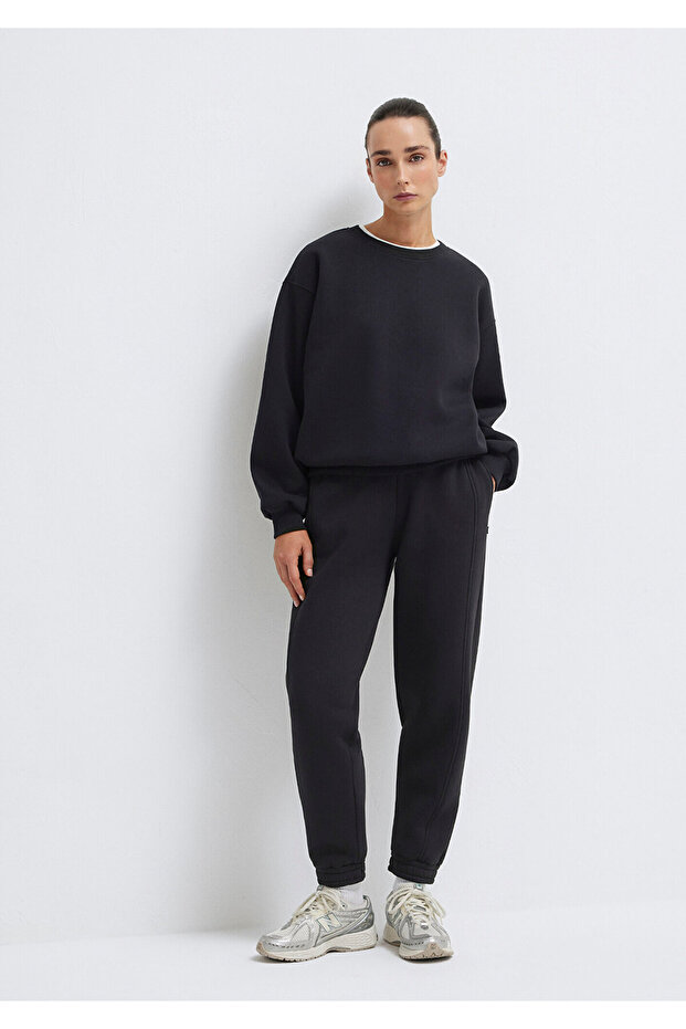 Siyah Basic Eşofman Altı 1600430-900 - 2