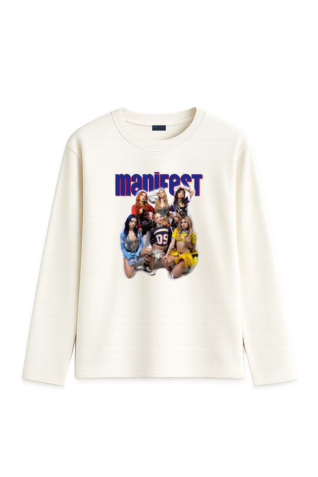 Manifest Group (Bltz21040) Printed Long Sleeve Girls' T-Shirt (Ages 4-13)