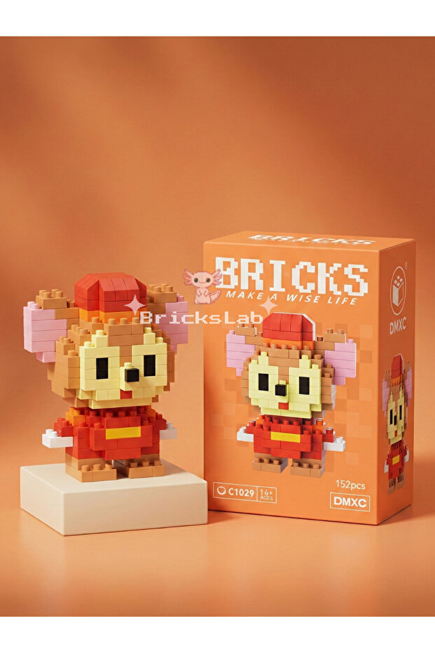 Mini Mickey Mouse Yapboz 3D Puzzle Figür - 1