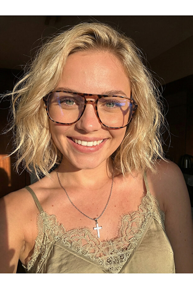 نظارات كمبيوتر مرنة مقاومة للضوء الأزرق بنمط الفهد من Yorg موديل قابلة للاستبدال - 3