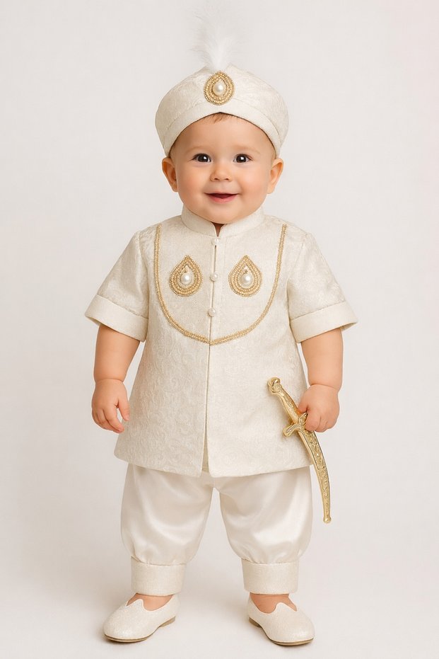 Newborn (0-6) & 1 Year Old Baby Boy Mevlütlük Şehzade Circumcision Clothing Boy (Knife Detail)
