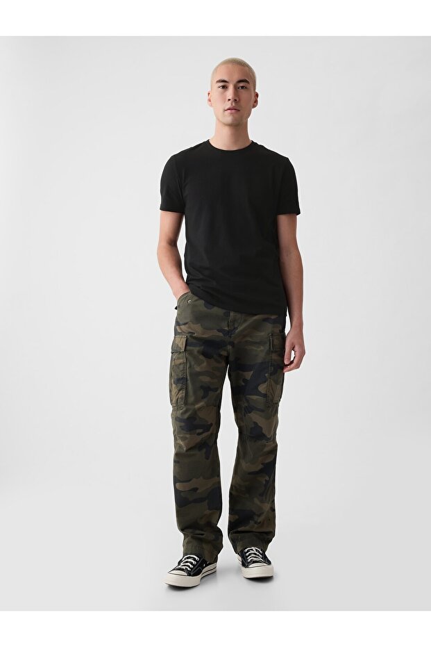 Erkek Siyah Bisiklet Yaka Basic T-Shirt - 5