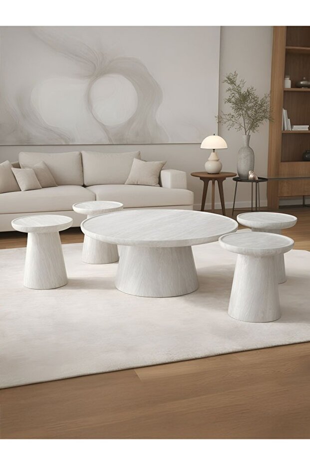 Modern color serving table set - 1