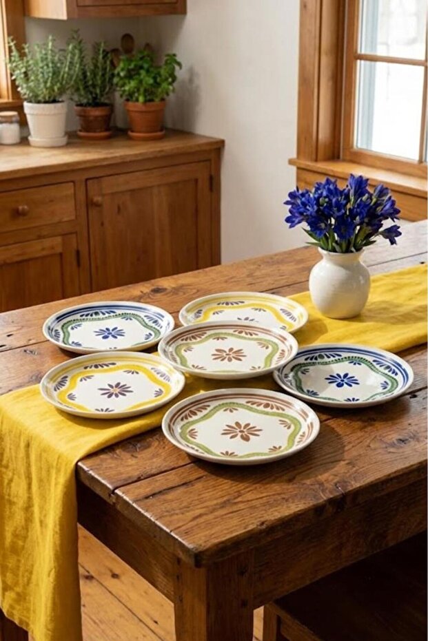 Moderna - 6'lı Porselen Pasta Tabağı Leo - 4