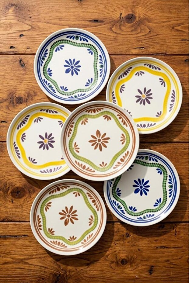 Moderna - 6'lı Porselen Pasta Tabağı Leo - 1