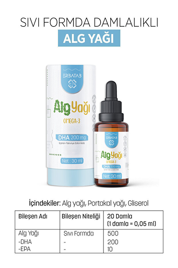 Alg Yağı Omega 3 30 ml - 6