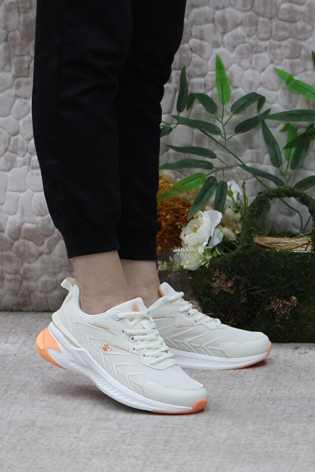 Danke Wmn Beige Comfortable Stretchy Original Product Women's Sports Shoes
