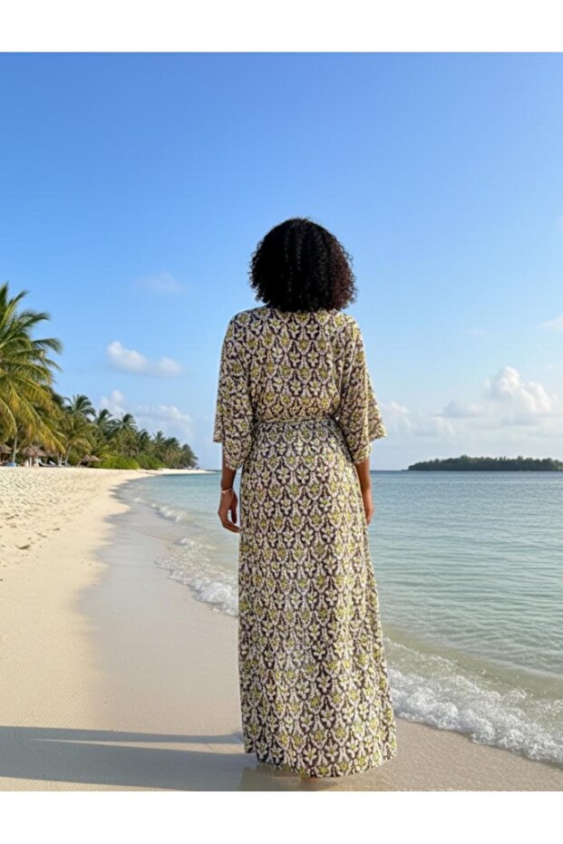 Green Patterned Pareo - 2