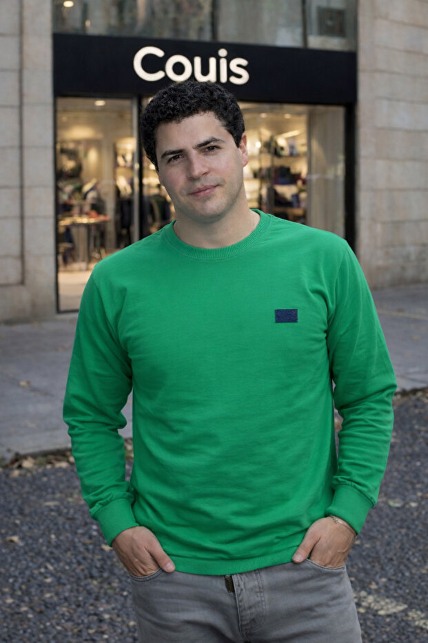 Bisiklet Yaka Erkek Sweatshirt - 1