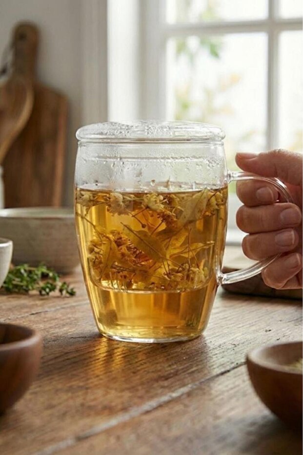 Denisse - Süzgeçli Kupa 400 ml - 1