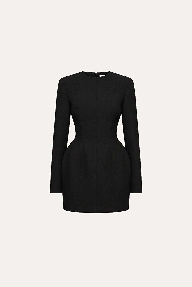 Вигнута міні-сукня - 6