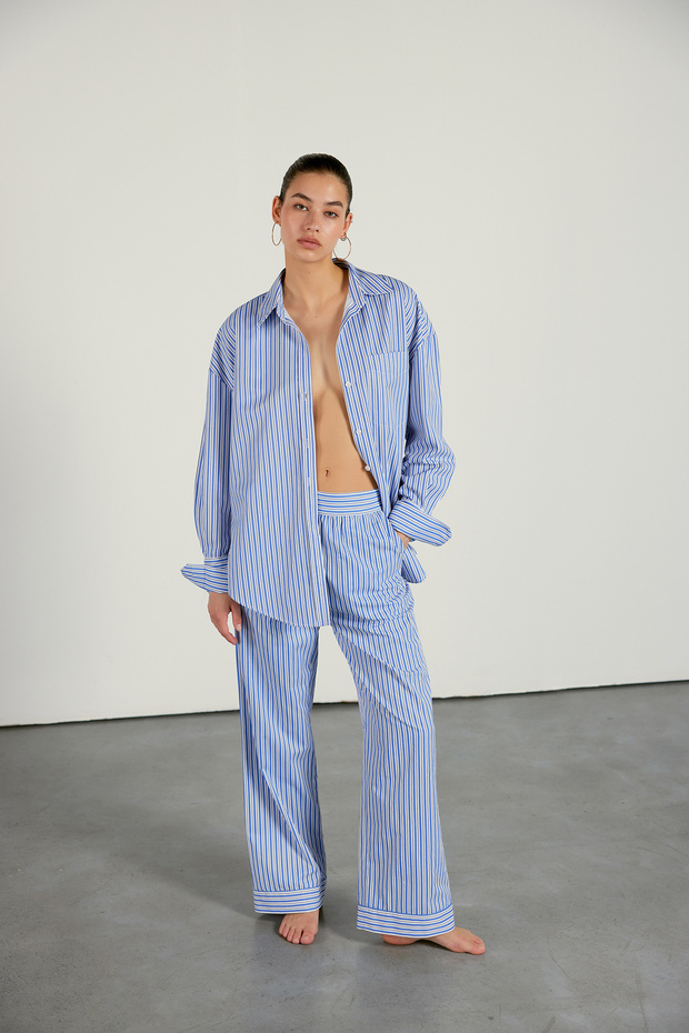 Stripe Patterned Trousers - 4