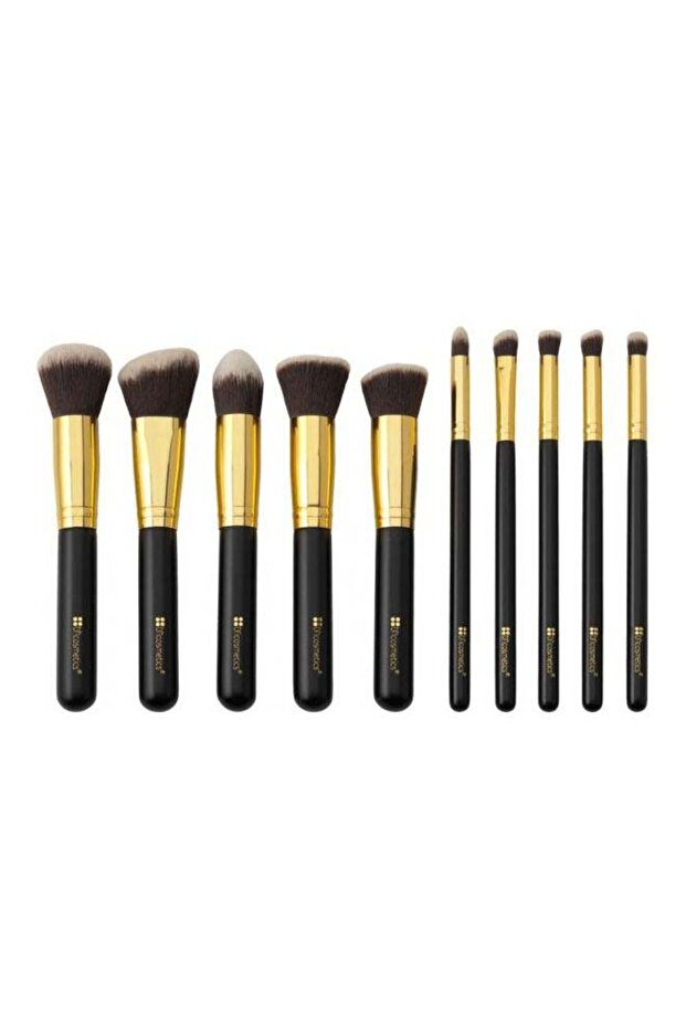 مجموعة فرش مكياج للنحت والمزج 2 من بي اتش كوزماتيكس 10 فرشBH Cosmetics