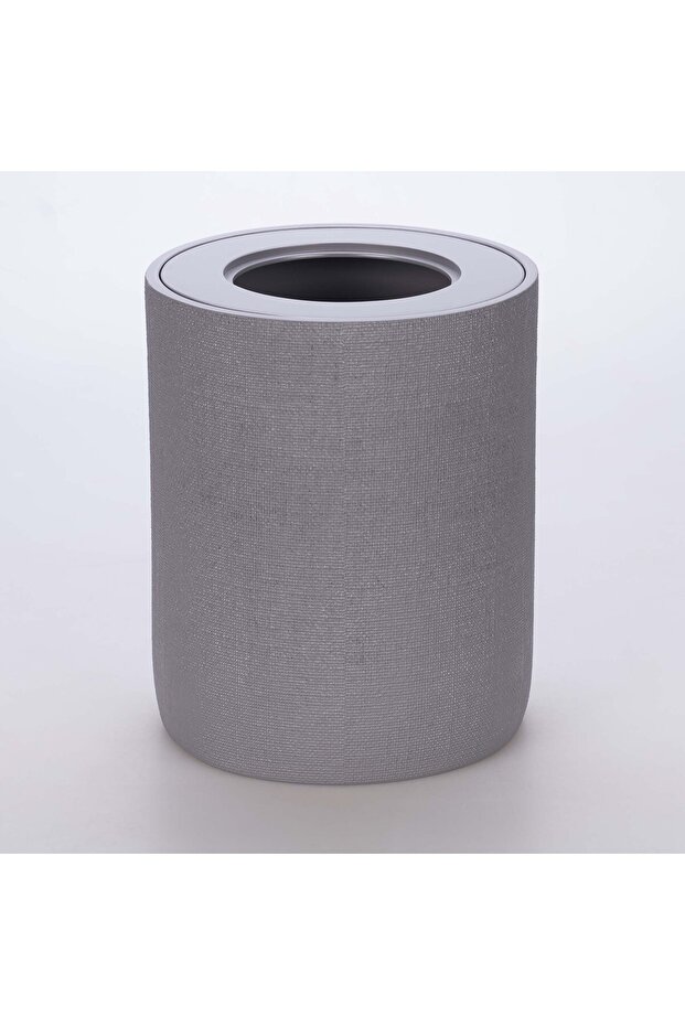 سلة المهملات الكتانية باللون الرمادي - 3