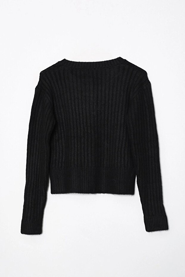 T95005 Kadın Triko Kazak - 2