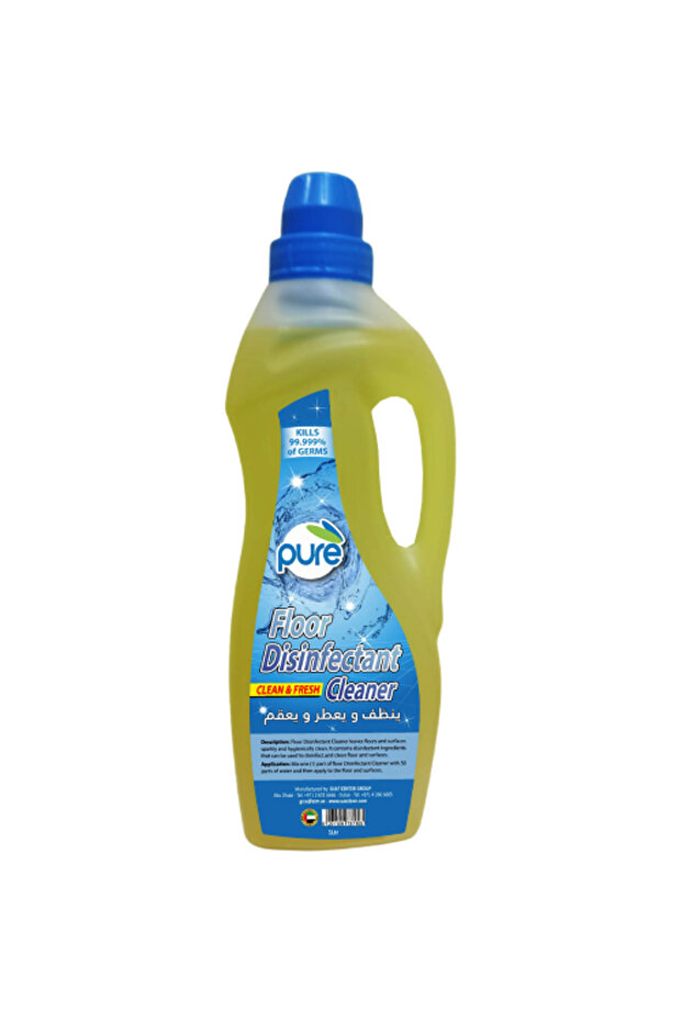 Floor Disinfectant Cleaner, Lemon, 1L