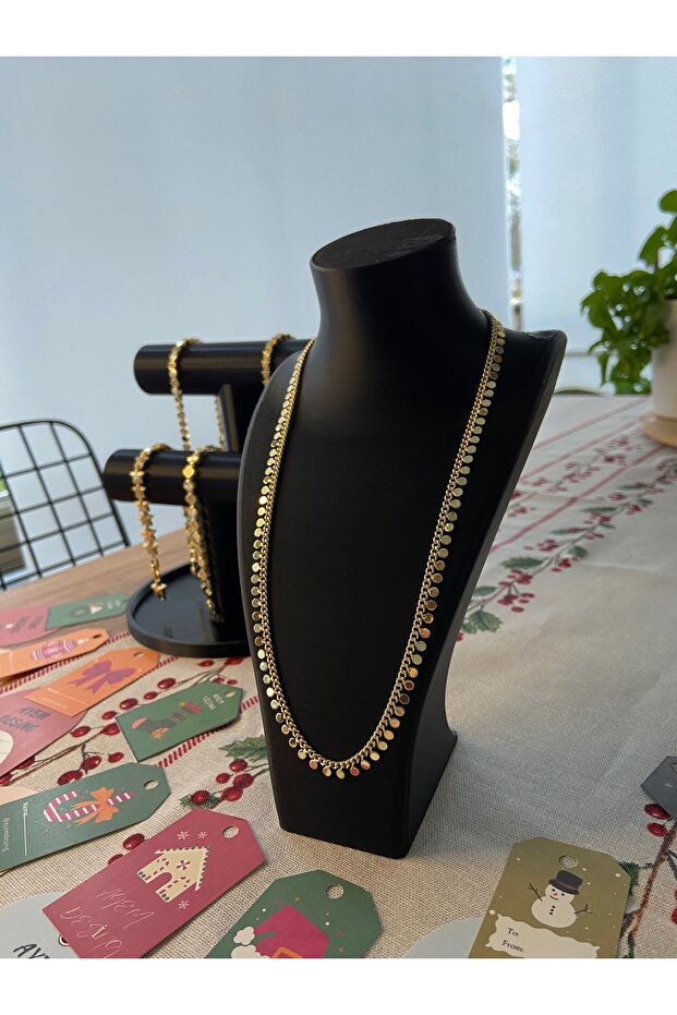 VİP GOLD PULLU KOLYE - 1