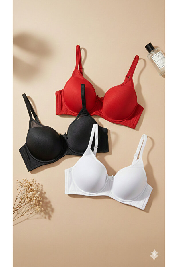 Women's 3-Pack Micro Padded Supportive Bra Set