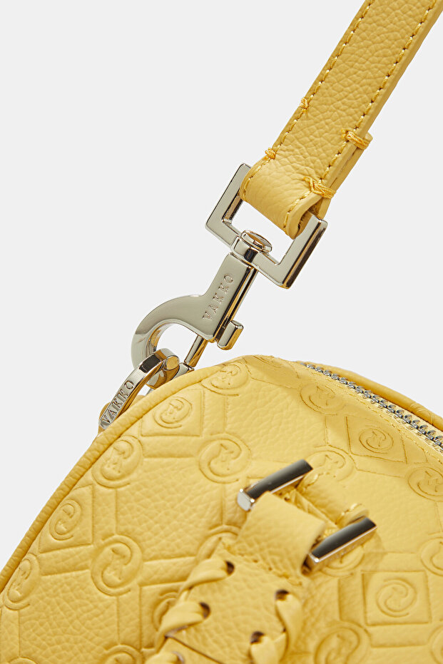 SARI MONOGRAM DERİ ÇANTA - 7