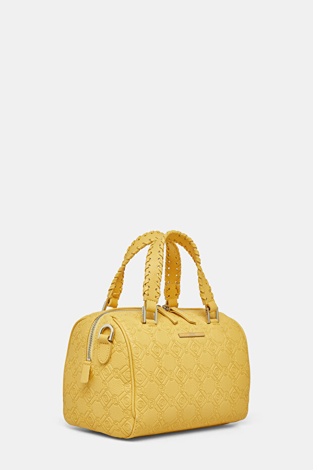 SARI MONOGRAM DERİ ÇANTA - 3