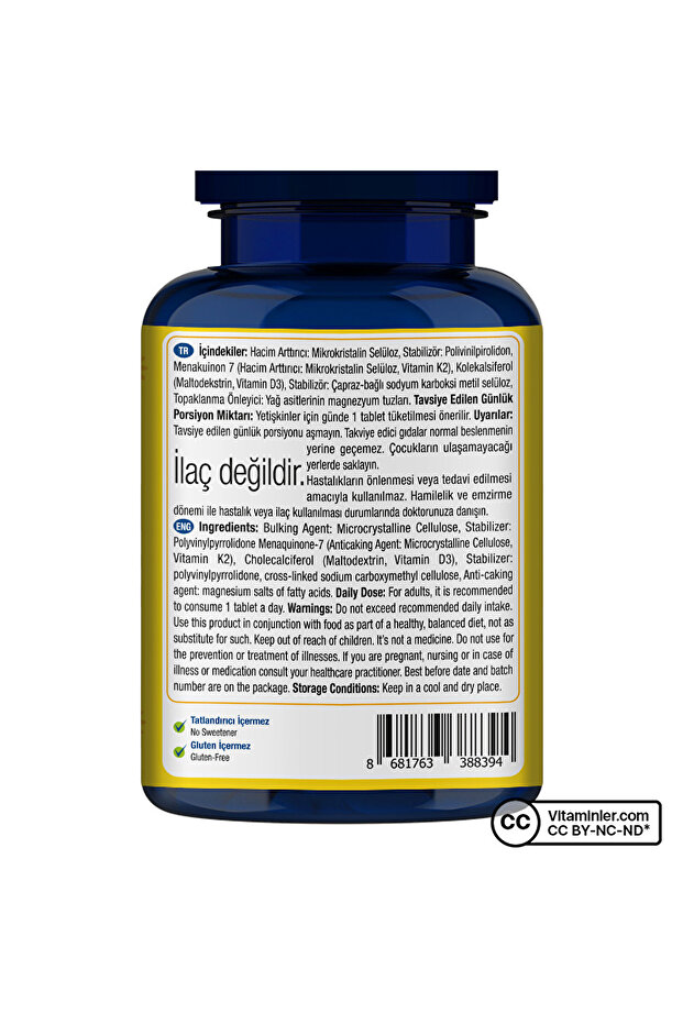 D3 + K2 Vitamini 120 Tablet - AROMASIZ - 4