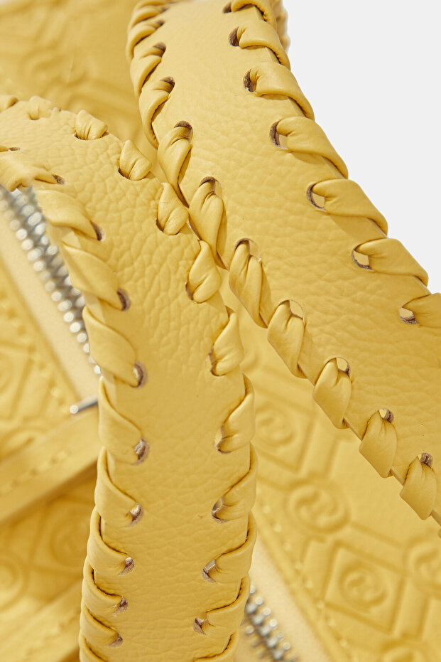 SARI MONOGRAM DERİ ÇANTA - 6