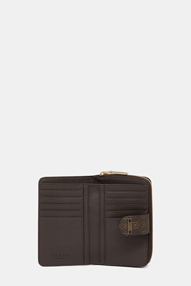 KAHVE MONOGRAM CÜZDAN - 5