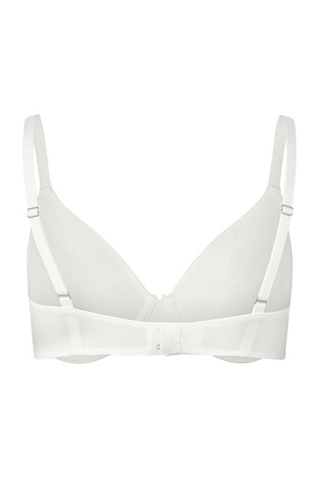 حمالة صدر مبطنة، بيضاء - 4